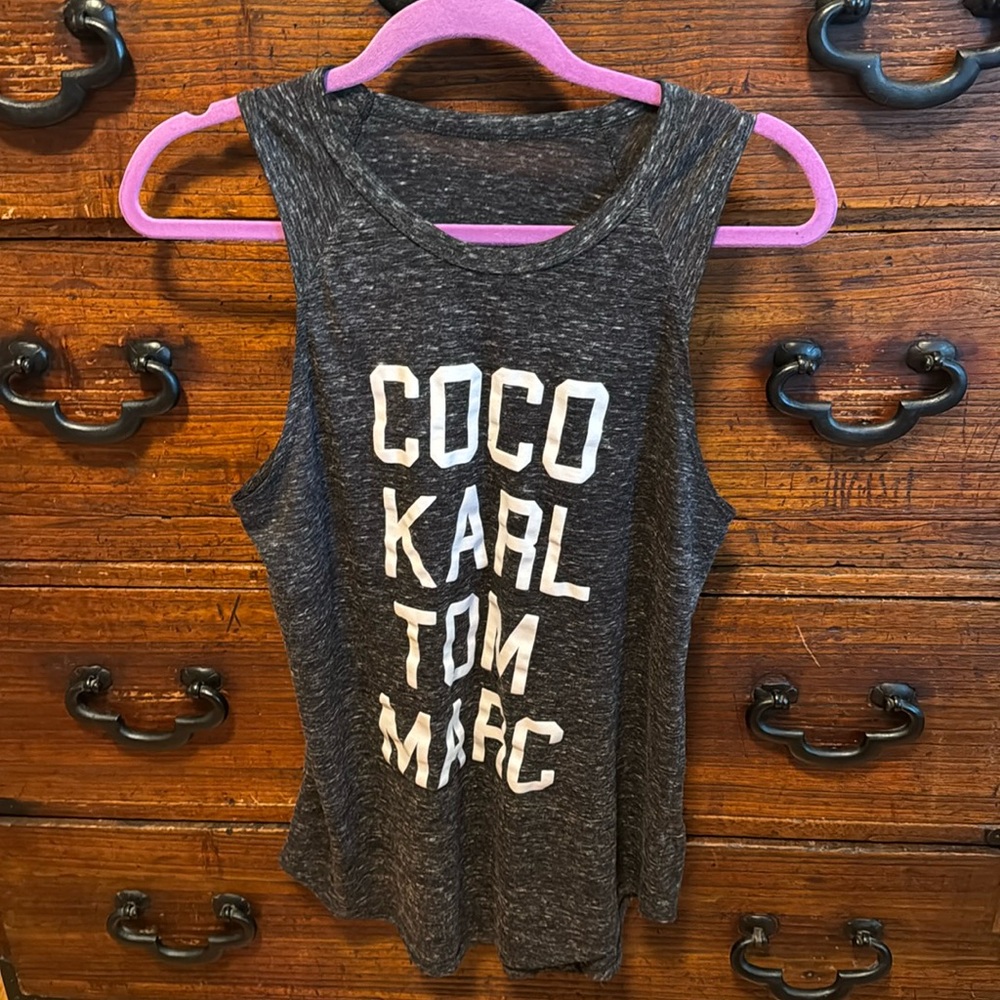 Graphic tank - CHANEL designers